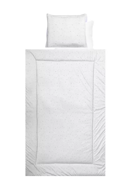 Lichidare de Stoc - Set lenjerie pat 4 piese, bumbac ranforce, Grey Baloons, bebelorelli.ro