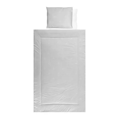 Set lenjerie pat 4 piese, bumbac ranforce, Little Bear Grey