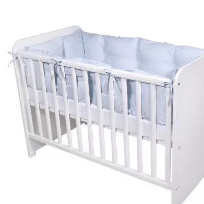 Lenjerii patuturi copii - Set protectii laterale pentru pat 4 piese, 60x120 cm, Blue, bebelorelli.ro