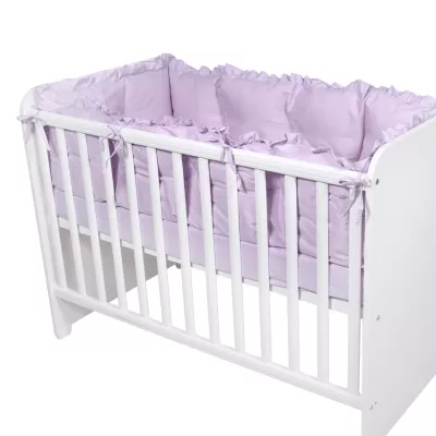 Lenjerii patuturi copii - Set protectii laterale pentru pat 4 piese, 60x120 cm, Violet, bebelorelli.ro