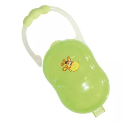 Accesorii igiena - Suport cu manere pentru 2 suzete sau tetine, culori diferite, bebelorelli.ro