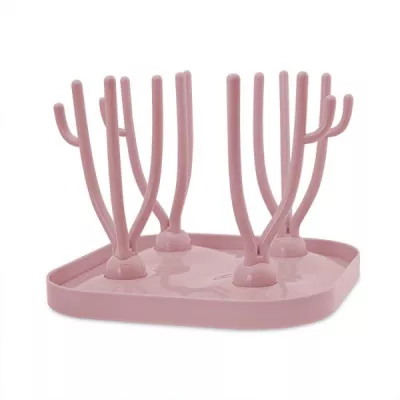 Accesorii igiena - Suport pentru uscarea biberoanelor si accesoriilor, Blush Pink, bebelorelli.ro