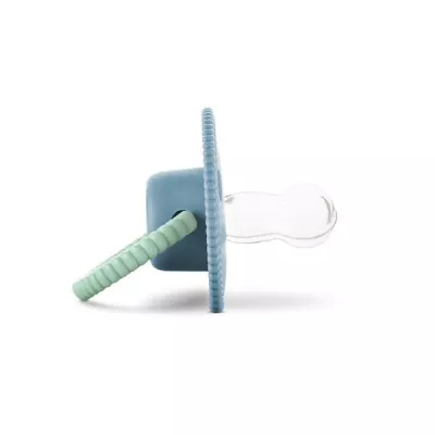 Suzete - Suzeta forma rotunda, silicon moale, 0 luni+, Blue, bebelorelli.ro