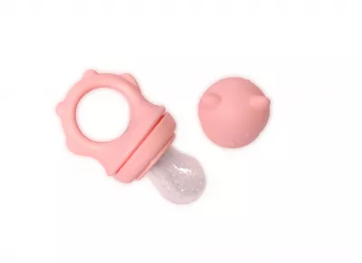 Biberoane, tetine si accesorii - Suzeta pentru fructe si legume, Pink, bebelorelli.ro