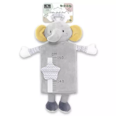 Taliometru din plus, Bear Grey, scala de masurare de la 60 la 150 cm, 0 luni+