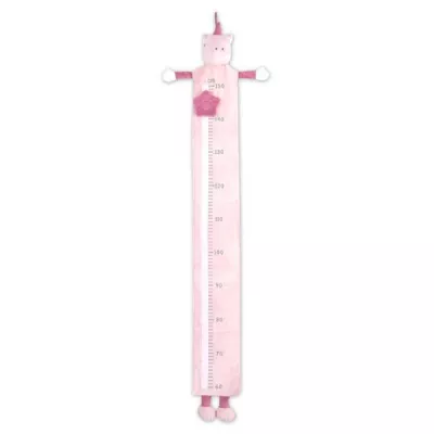 Taliometru din plus, Unicorn Pink, scala de masurare de la 60 la 150 cm, 0 luni+