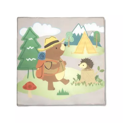 Tarc de joaca Play N Relax, 100x100x75 cm, deschidere laterala cu fermoar, geanta de transport, Beige Camping