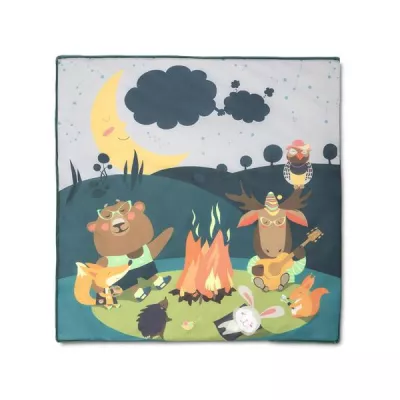 Tarc de joaca Play N Relax, 100x100x75 cm, deschidere laterala cu fermoar, geanta de transport, Green Night