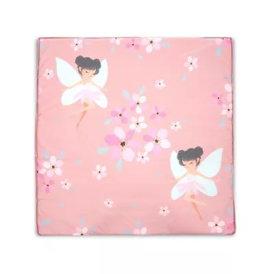 Tarc de joaca Play N Relax, 100x100x75 cm, deschidere laterala cu fermoar, geanta de transport, Blush Pink Fairy