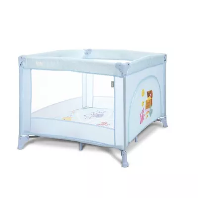 Tarcuri copii - Tarc de joaca Play N Relax, 100x100x75 cm, deschidere laterala cu fermoar, geanta de transport, Airy Blue Sea, bebelorelli.ro