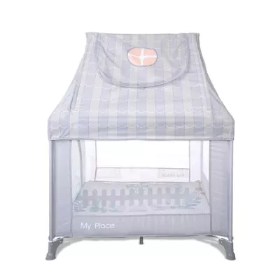 Tarc de joaca tip casuta, My Place, 100 x 100 x 125 cm, Grey