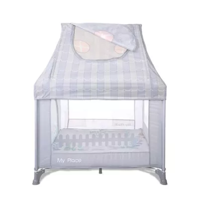 Tarc de joaca tip casuta, My Place, 100 x 100 x 125 cm, Grey