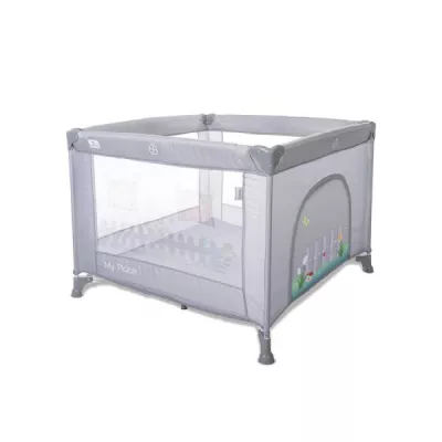 Tarc de joaca tip casuta, My Place, 100 x 100 x 125 cm, Grey