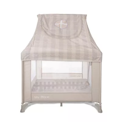 Tarc de joaca tip casuta, My Place, 100 x 100 x 125 cm, Beige