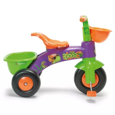 Tricicleta cu pedale pentru copii, Injusa, Dino Rider, inspirata din desenele cu dinozauri, 1-3 ani