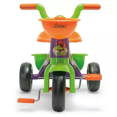 Tricicleta cu pedale pentru copii, Injusa, Dino Rider, inspirata din desenele cu dinozauri, 1-3 ani