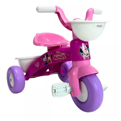Tricicleta cu pedale pentru copii Injusa, licenta Disney, Minnie Mouse, 1-3 ani, Roz