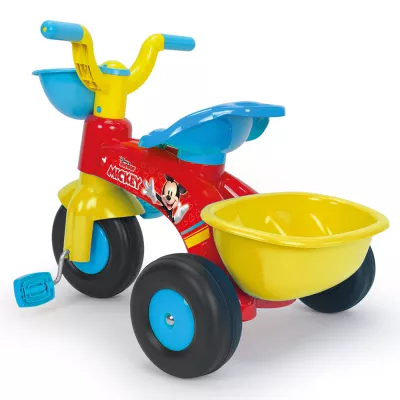 Tricicleta cu pedale pentru copii Injusa, licenta Disney, Mickey Mouse, 1-3 ani, Multicolor