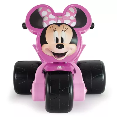 Vehicule electrice pentru copii - Tricicleta electrica pentru copii Injusa, licenta Disney, Minnie Mouse, 6V, cu pedala de acceleratie, 1-3 ani, Roz, bebelorelli.ro