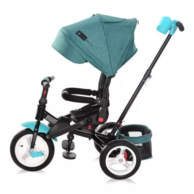 Triciclete - Tricicleta multifunctionala 4in1, Jaguar Air, roti mari cu camera, Green Luxe New, bebelorelli.ro