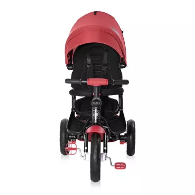 Tricicleta multifunctionala 4in1, Jaguar Air, roti mari cu camera, Red & Black Luxe