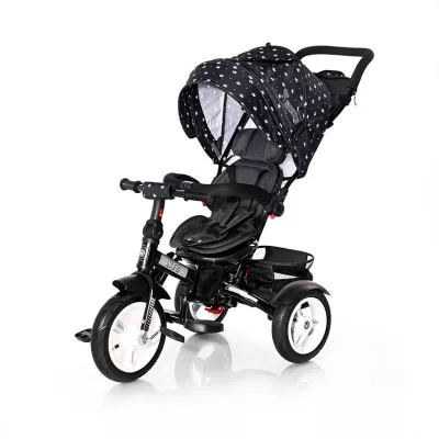 Tricicleta multifunctionala 4in1, Neo Air, Black Crowns New