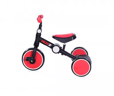 Tricicleta pentru copii, Buzz, complet pliabila, Black & Red