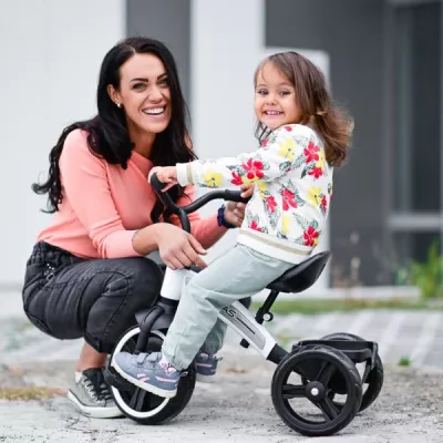 Tricicleta pentru copii, Dallas, sezut reglabil in inaltime, potrivit 2-6 Ani, Pink