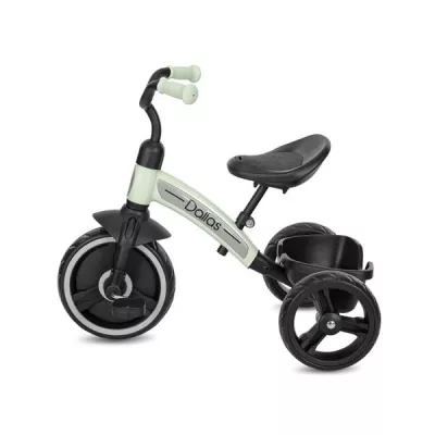 Triciclete - Tricicleta pentru copii, Dallas, sezut reglabil in inaltime, potrivit 2-6 Ani, Mint, bebelorelli.ro