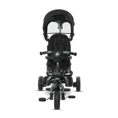 Triciclete - Tricicleta pentru copii, Freccia, multifunctionala, pliabila, sezut rotativ 360 grade, Black & Green, bebelorelli.ro