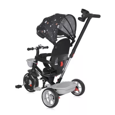 Tricicleta pentru copii, Revel, sezut rotativ la 360 grade, 1-5 Ani, Black Cosmos
