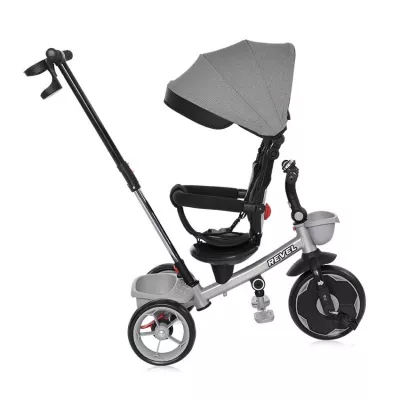 Tricicleta pentru copii, Revel, sezut rotativ la 360 grade, 1-5 Ani, Grey