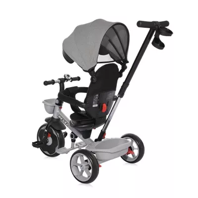Tricicleta pentru copii, Revel, sezut rotativ la 360 grade, 1-5 Ani, Grey