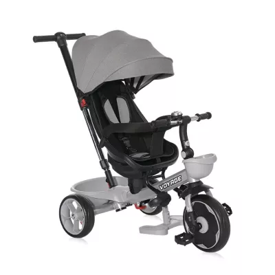 Tricicleta pentru copii, Voyage, cu sezut reversibil, 1-5 Ani, Grey