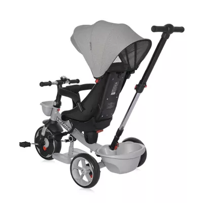 Tricicleta pentru copii, Voyage, cu sezut reversibil, 1-5 Ani, Grey