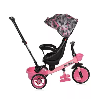 Tricicleta pentru copii, Voyage, cu sezut reversibil, 1-5 Ani, Pink