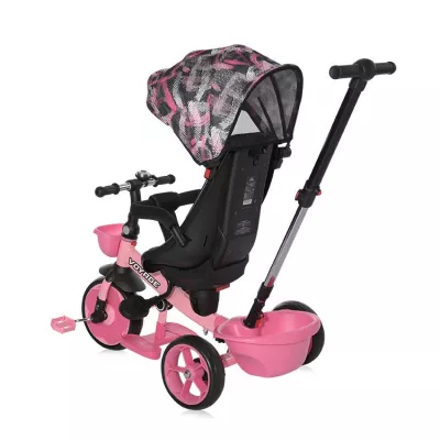 Tricicleta pentru copii, Voyage, cu sezut reversibil, 1-5 Ani, Pink