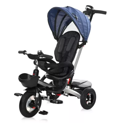 Tricicleta pentru copii, Zippy Air, control parental, 12-36 luni, Sappihre