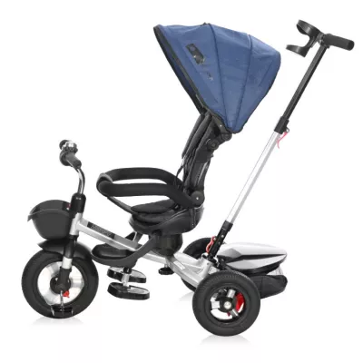 Tricicleta pentru copii, Zippy Air, control parental, 12-36 luni, Sappihre