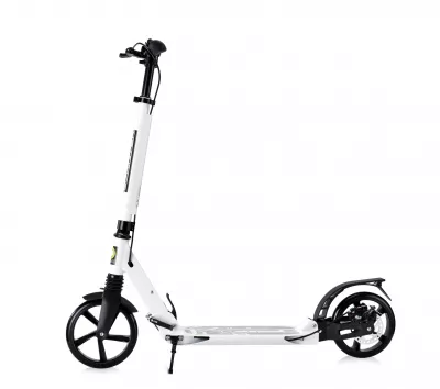 Trotineta pentru adolescenti si adulti, Sprinter, pliabila, frana pe disc, White