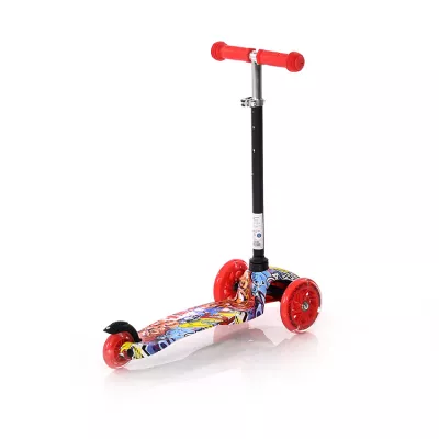 Trotinete - Trotineta pentru copii, 3 Ani+, 3 roti cu leduri, Mini, Graffiti, bebelorelli.ro