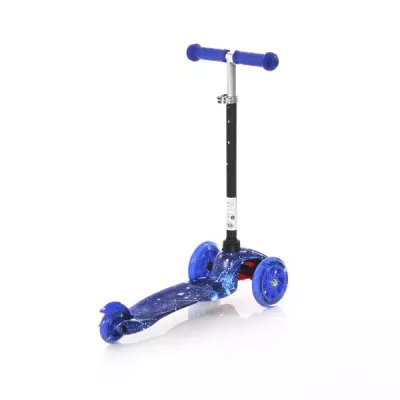 Trotinete - Trotineta pentru copii, 3 Ani+, 3 roti cu leduri, Mini, Blue Cosmos, bebelorelli.ro