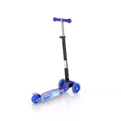 Trotinete - Trotineta pentru copii, 5 Ani+, 4 roti cu leduri, Rapid, Blue Cosmos, bebelorelli.ro