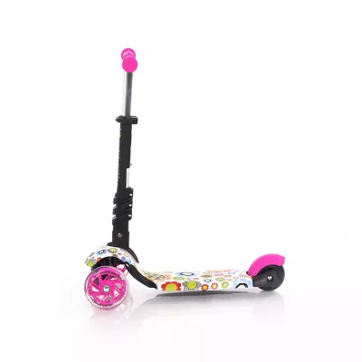 Trotineta pentru copii Smart, Pink Flowers