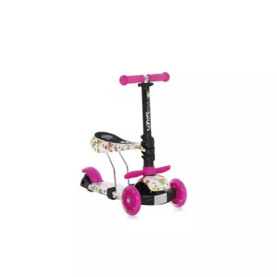 Trotineta pentru copii Smart Plus, Pink Butterfly
