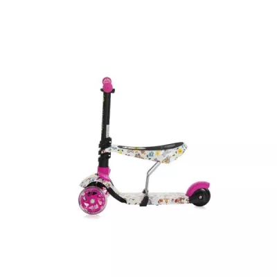 Trotineta pentru copii Smart Plus, Pink Butterfly