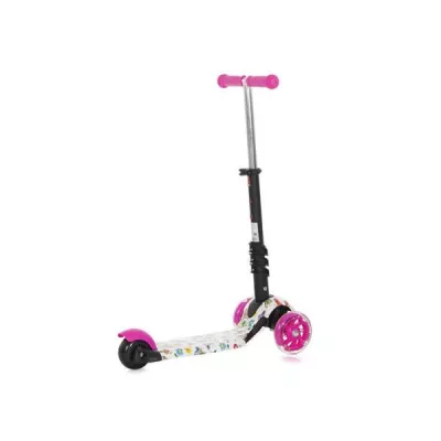 Trotineta pentru copii Smart Plus, Pink Butterfly