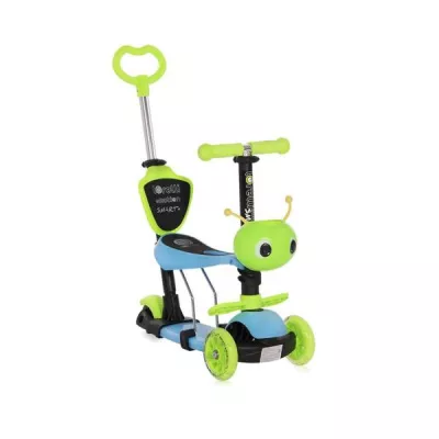 Trotineta pentru copii, Smart Plus, Blue & Green