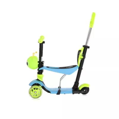 Lichidare de Stoc - Trotineta pentru copii, Smart Plus, Blue & Green, bebelorelli.ro