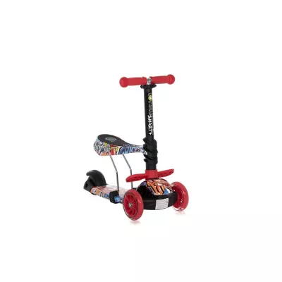 Trotineta pentru copii Smart Plus, Red Graffiti